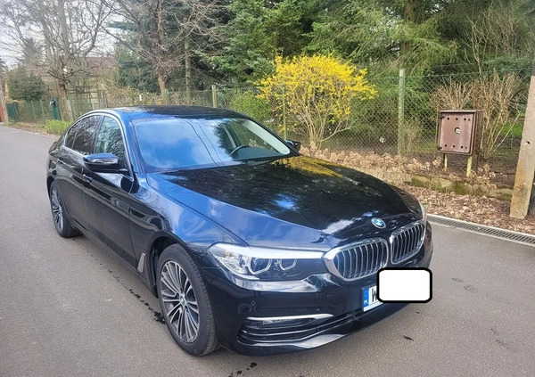 BMW Seria 5 cena 99000 przebieg: 94000, rok produkcji 2018 z Leśna małe 67
